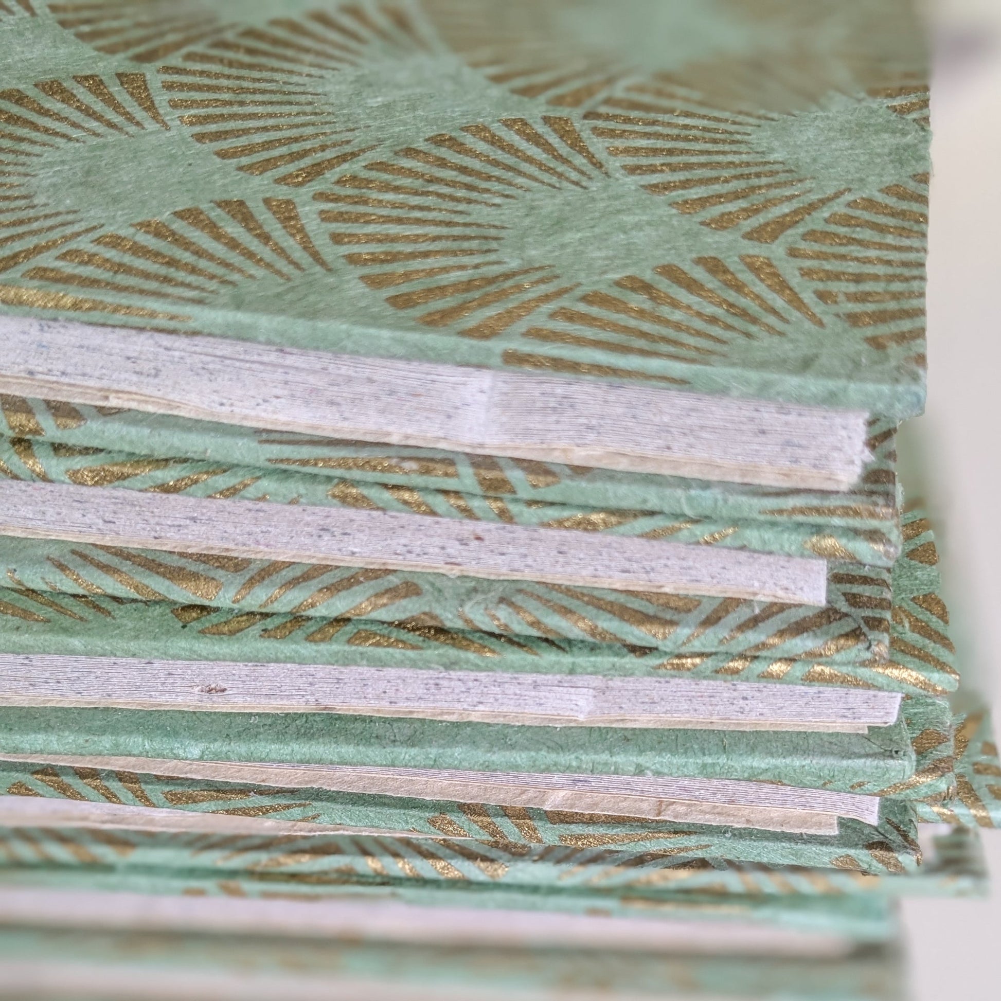 Recycled Paper Notebook A5 with Hardcover and Ribbon Bookmark