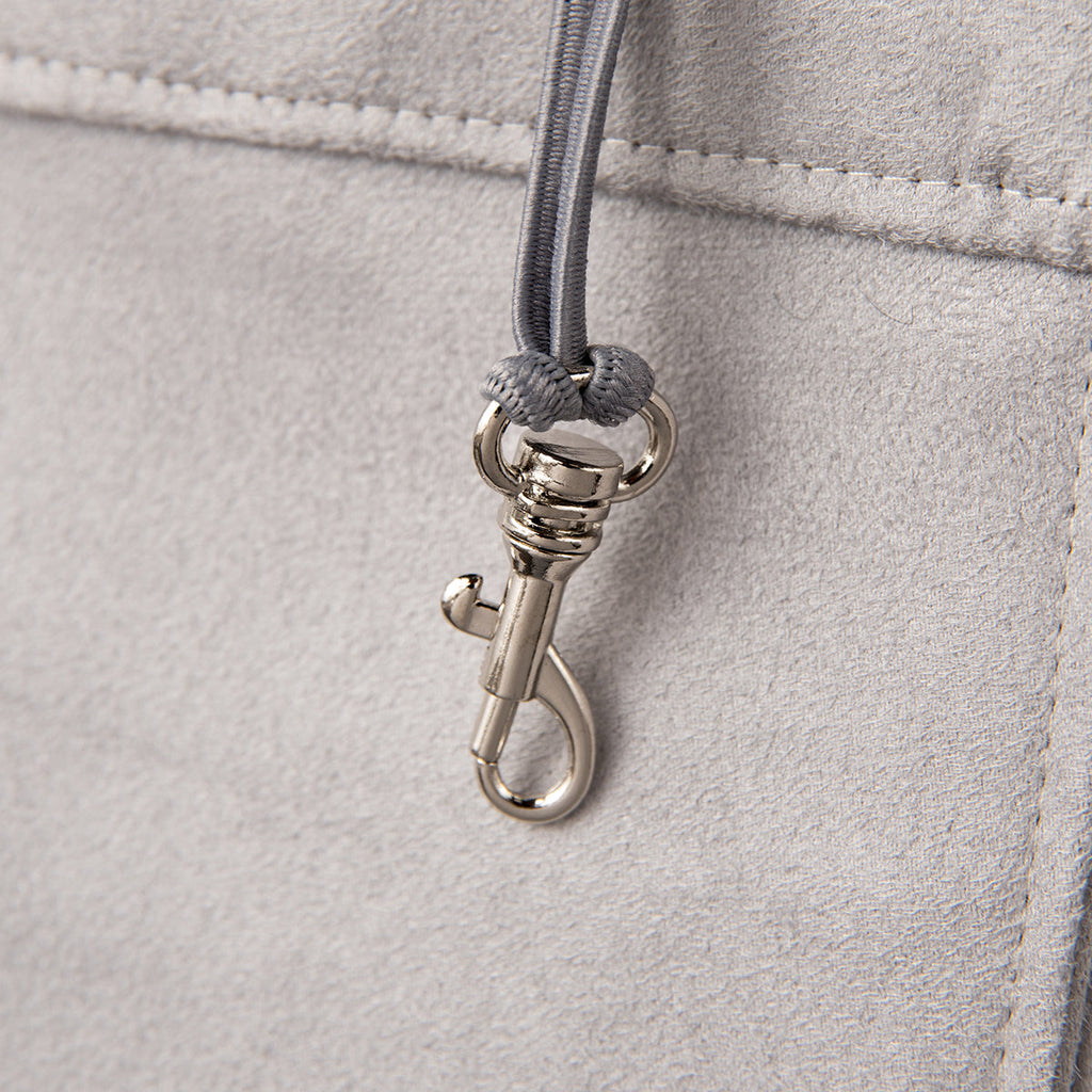Grey Suede Camden Bear Dog Carrier