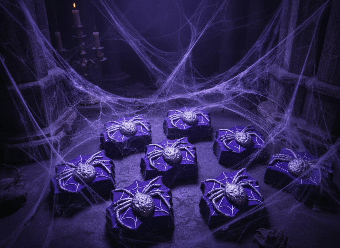 Spider Web Bath Bomb in Purple Rain