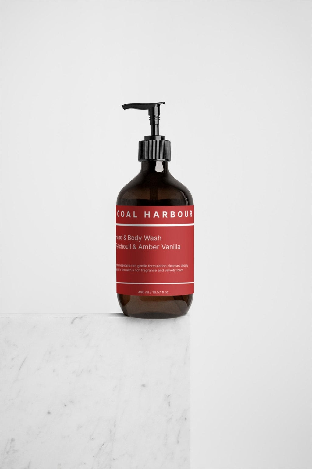 Hand and Body Wash Patchouli Amber Vanilla 490ml