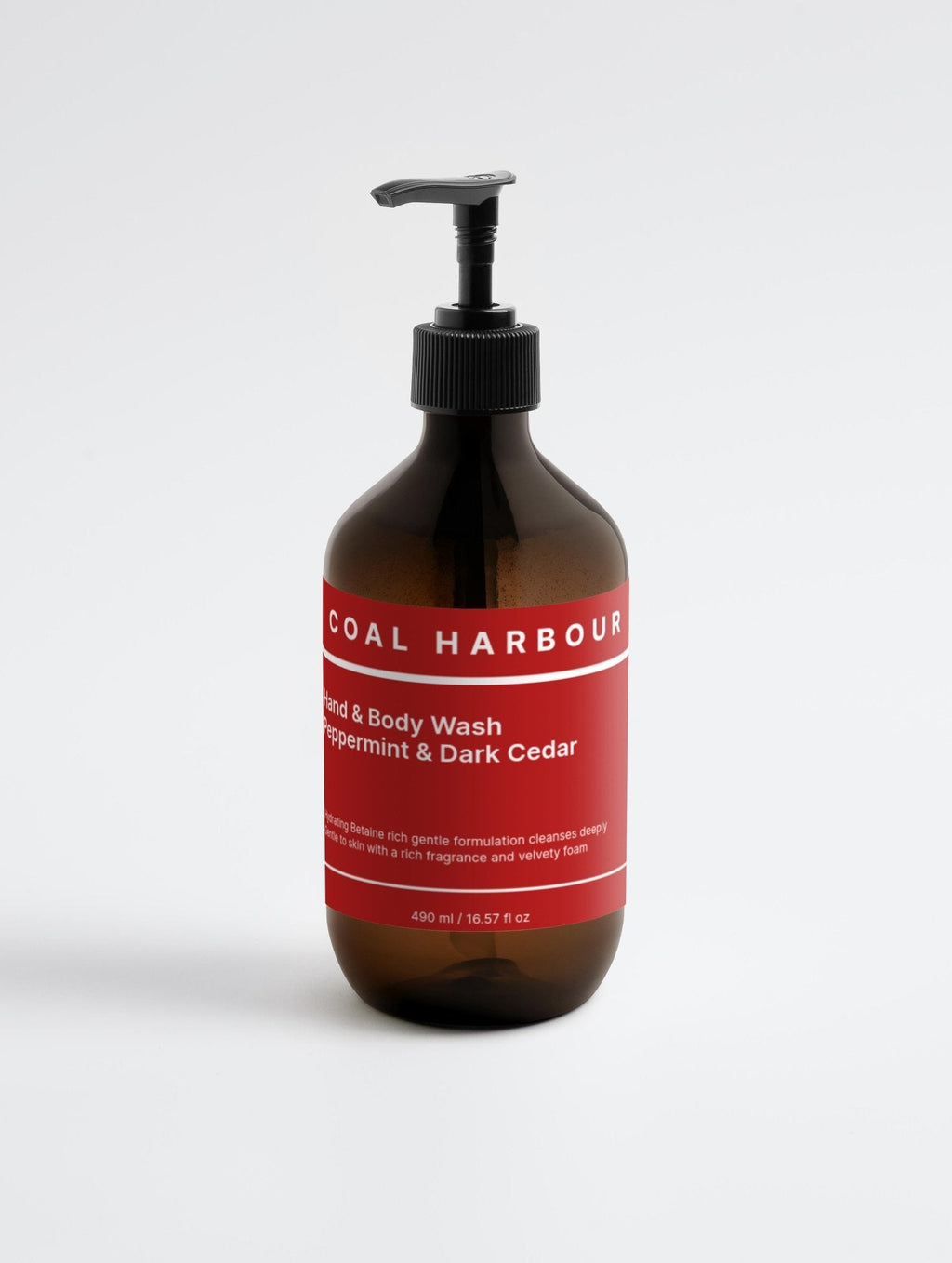 Peppermint and Dark Cedar Hand and Body Wash 490ml