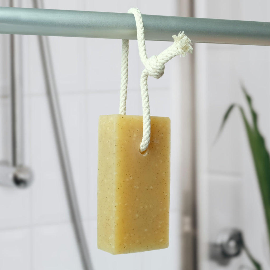 Natural Lemongrass Soap on a Rope 125g