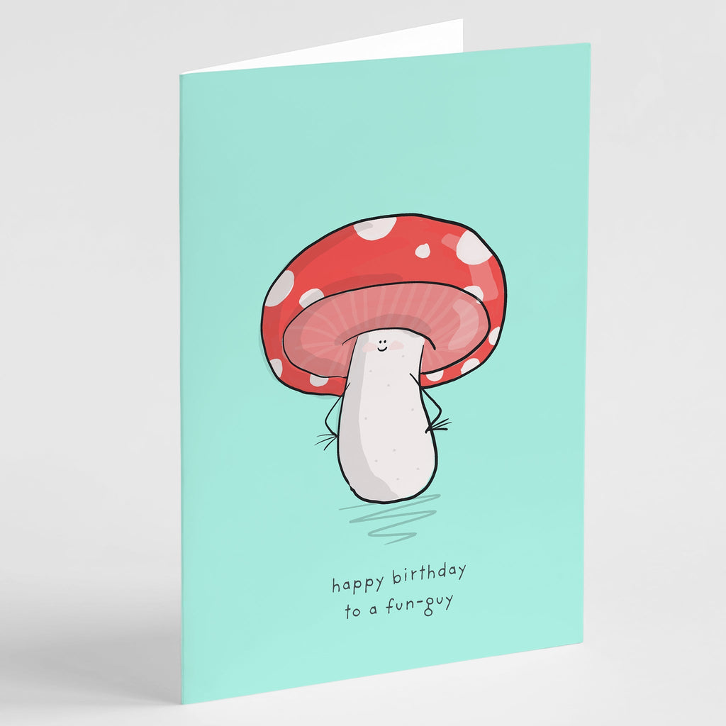 Happy Birthday Fun Guy Greeting Card