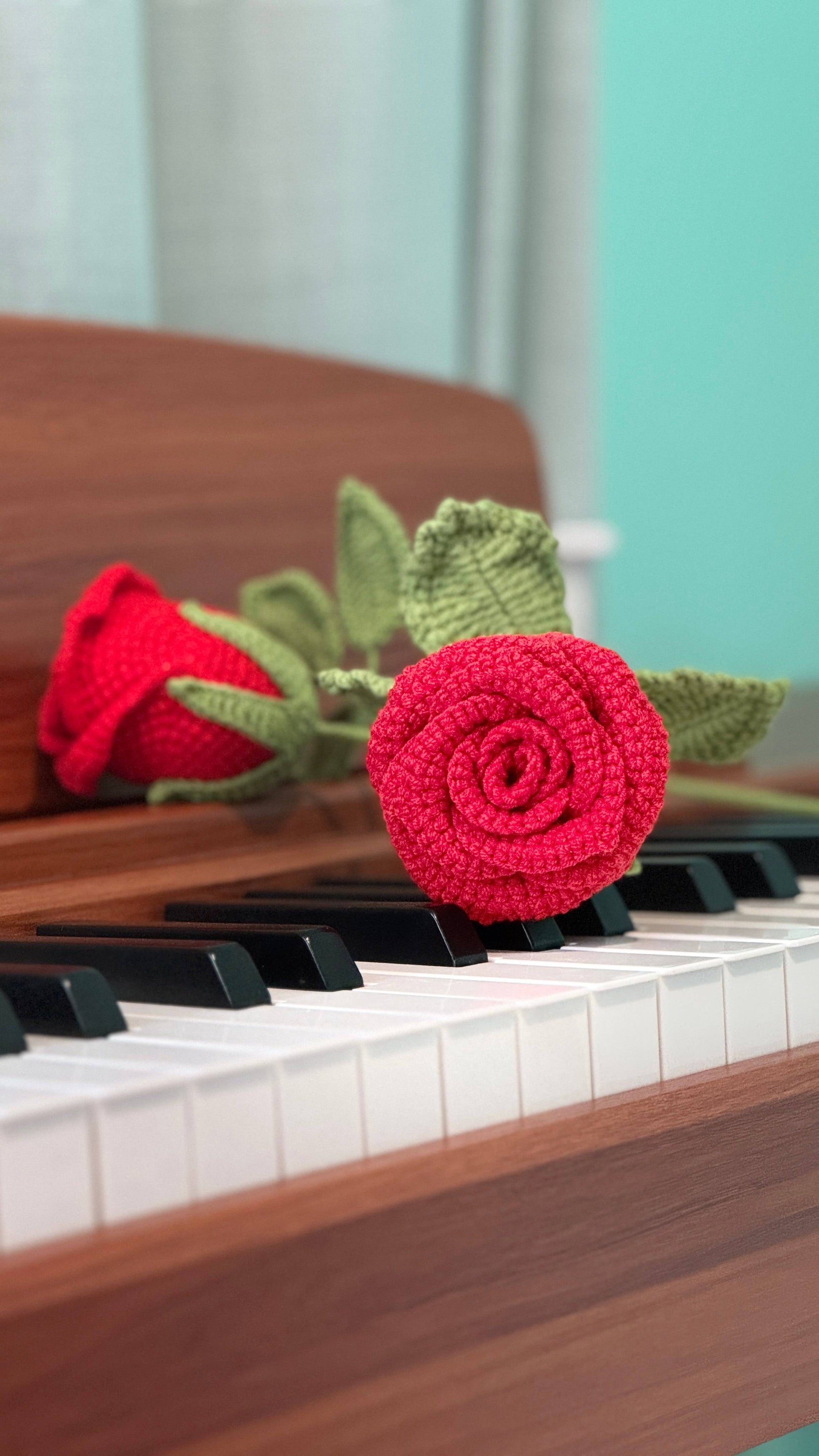 Handmade Crochet Rose Bouquet - Everlasting Flowers That Never Fade