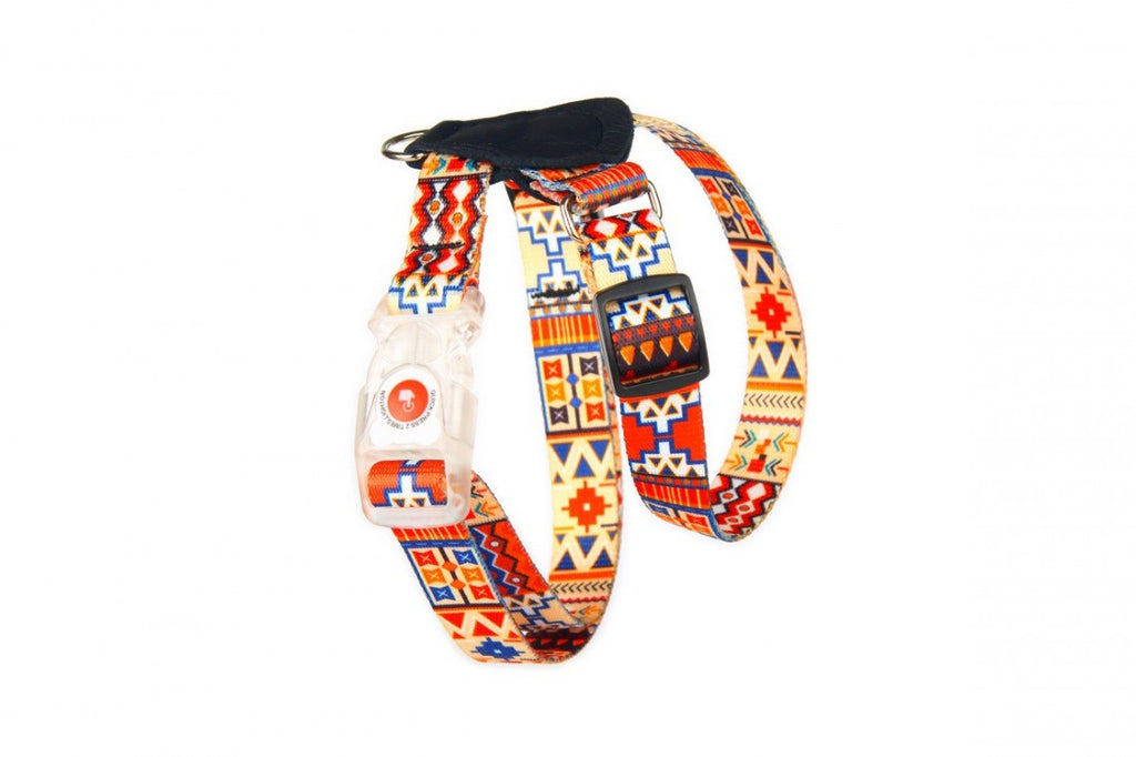 Boho Collection Dog Collar – A style that combines hippie blaze of colors with casual surfers and bohemian originality. by Matteo at www.brixbailey.com