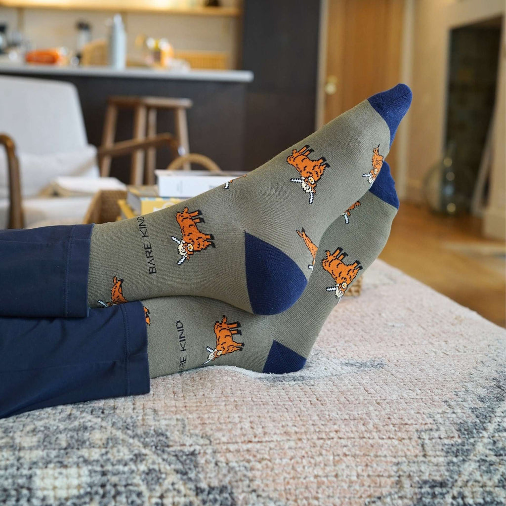 Green Cow Bundle of 2 Bamboo Socks