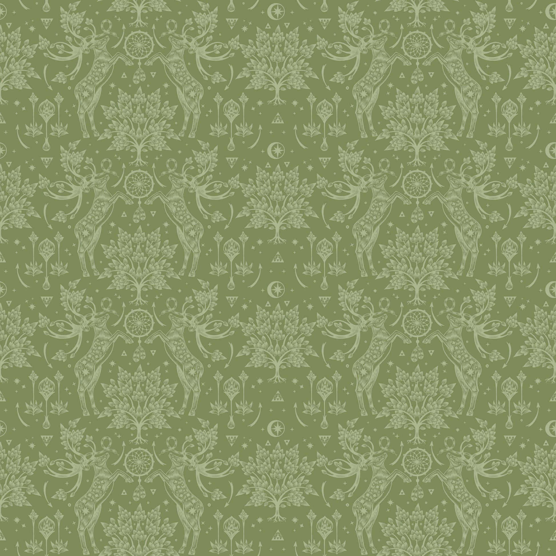 Scandi Deer Wallpaper
