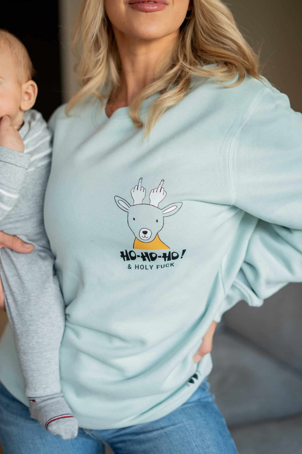 Ho-Ho-Ho Oversized Sweatshirt