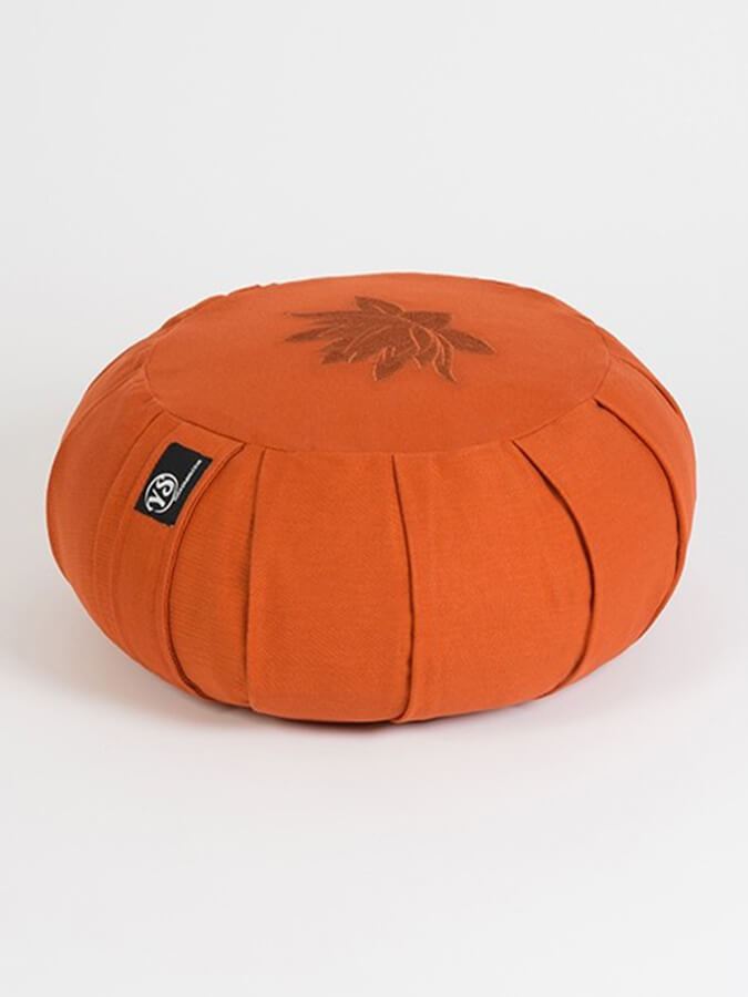 Organic Cotton Round Lotus Zafu Buckwheat Meditation Cushion