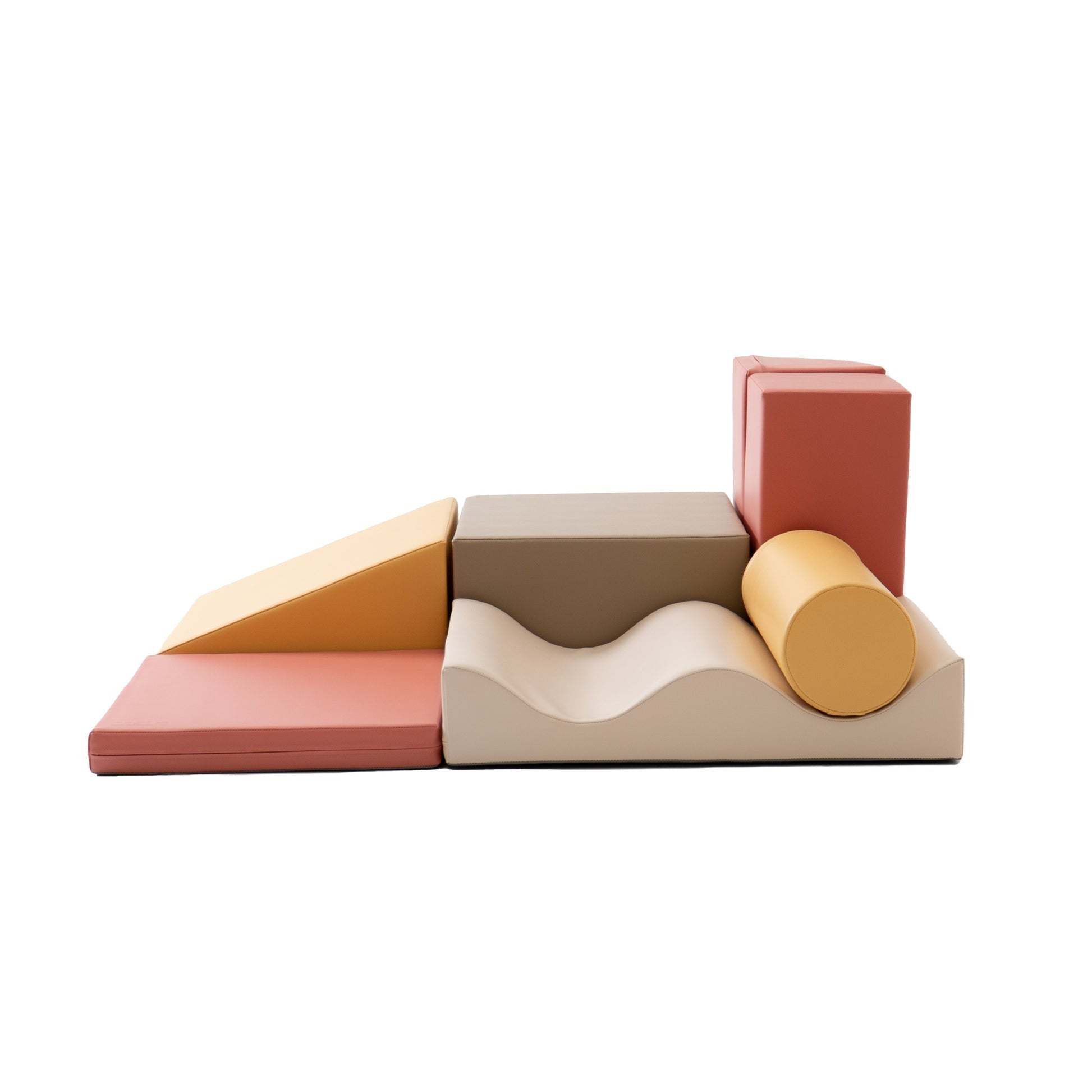bold pastel pink iglu discoverer foam blocks set for creative baby play