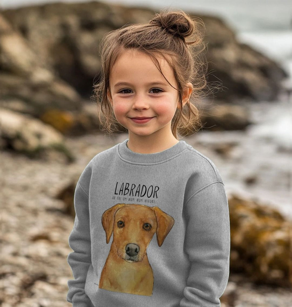 Crumb Catcher in Chief Fox Red Labrador Kids Sweatshirt