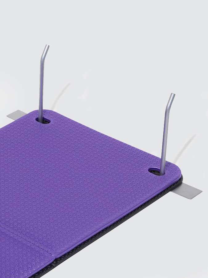 Wall Mounted Yoga Mat Bracket in Silver