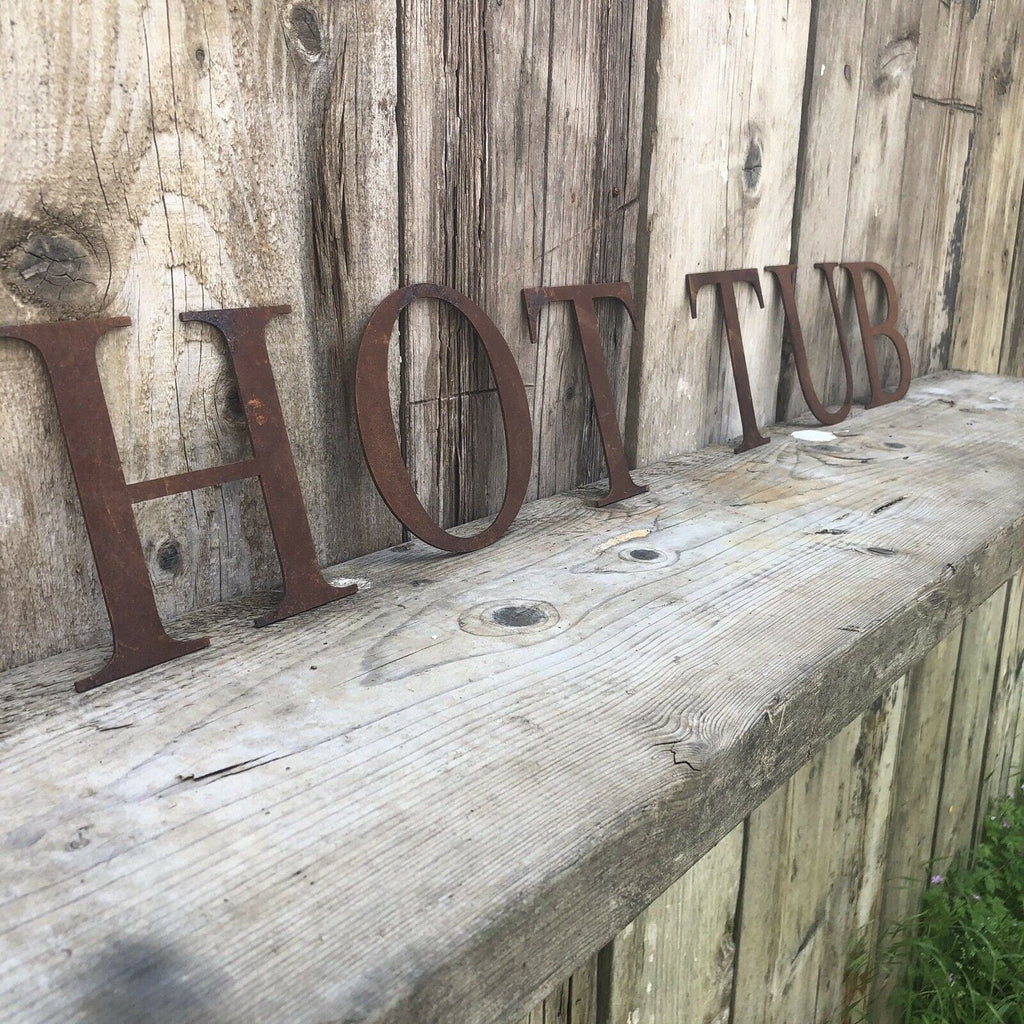 5 Inch Rusty Metal Alphabet Letters and Numbers A-Z 0-9