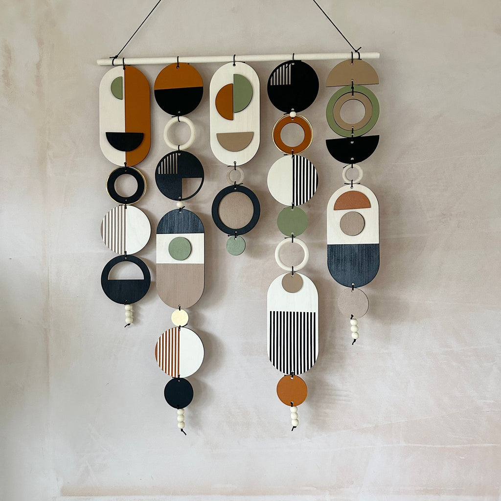 Geometric Wall Art Handmade Mid Century Modern Large Tapestry