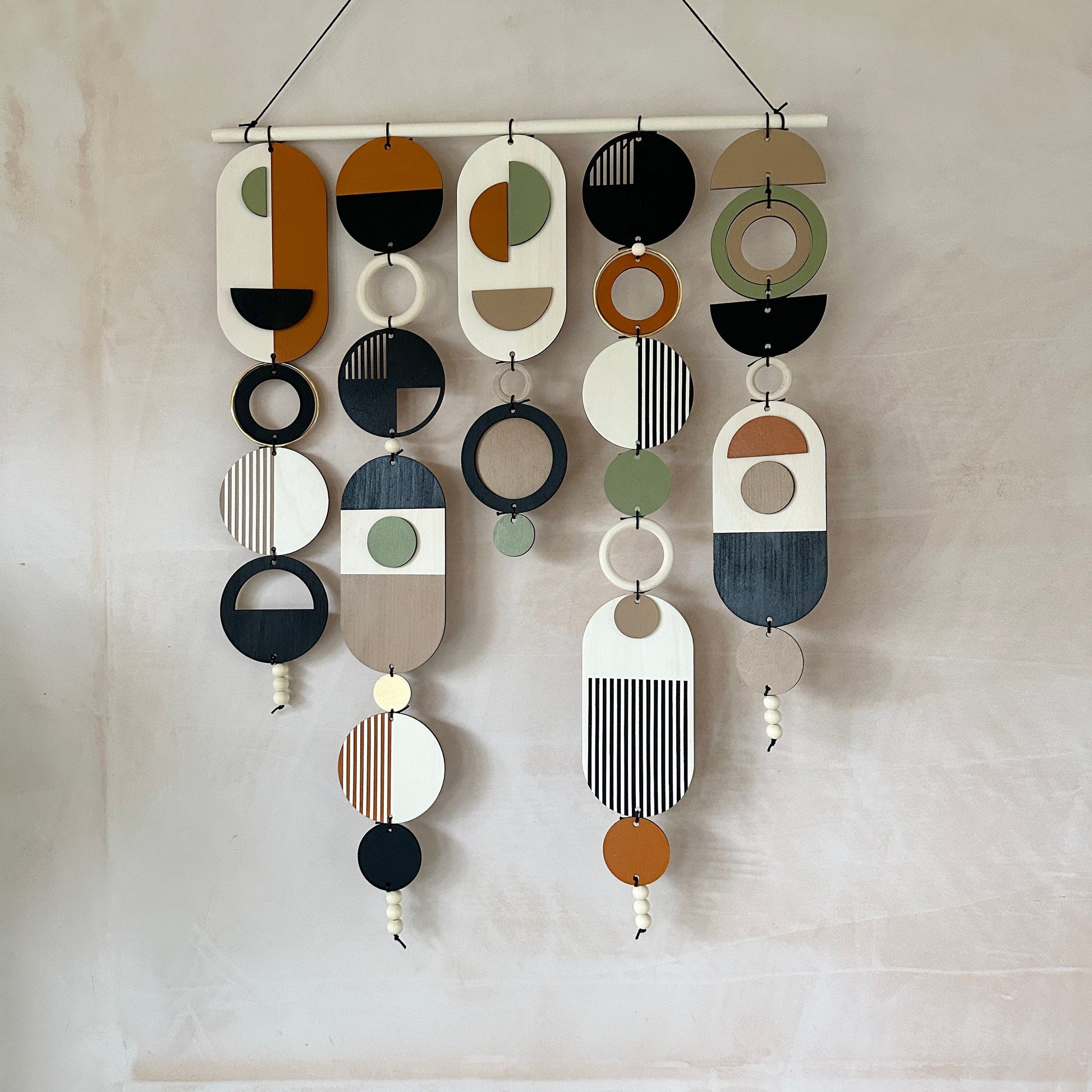 Geometric Wall Art Handmade Mid Century Modern Large Tapestry