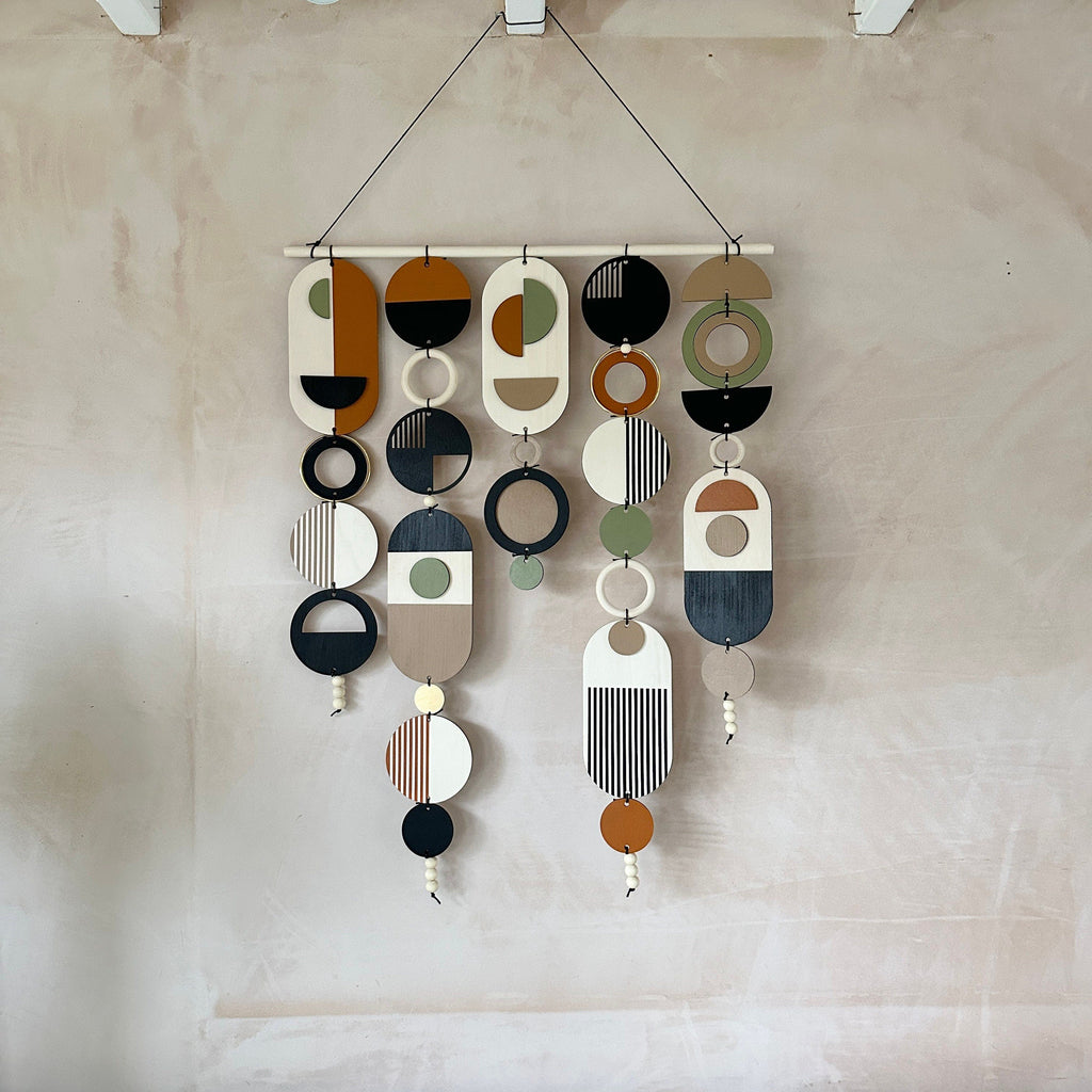 Geometric Wall Art Handmade Mid Century Modern Large Tapestry