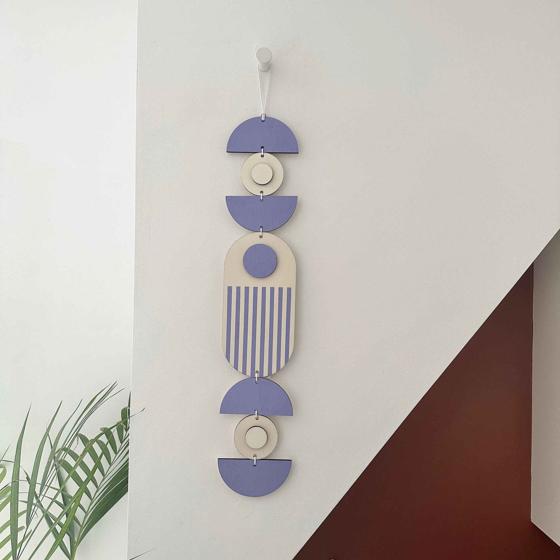 Bright Pastel Geometric Wall Hanging in Six Colours