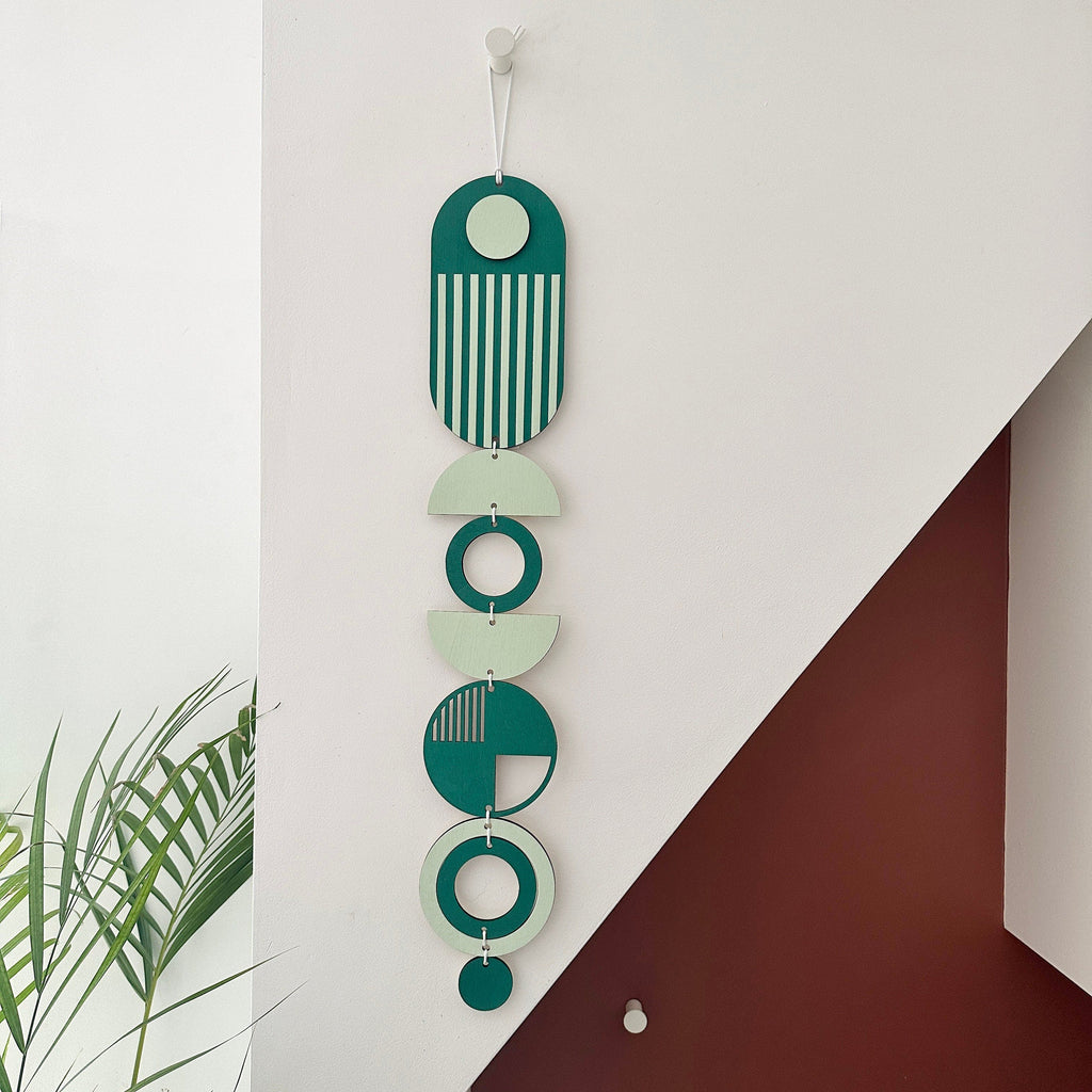 Handmade Geometric Wall Hanging in Bright Colours