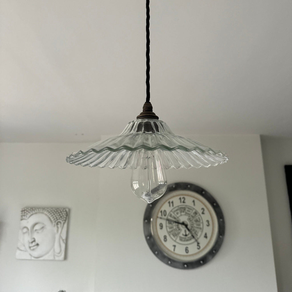 Prismatic Glass Shade Pendant Light