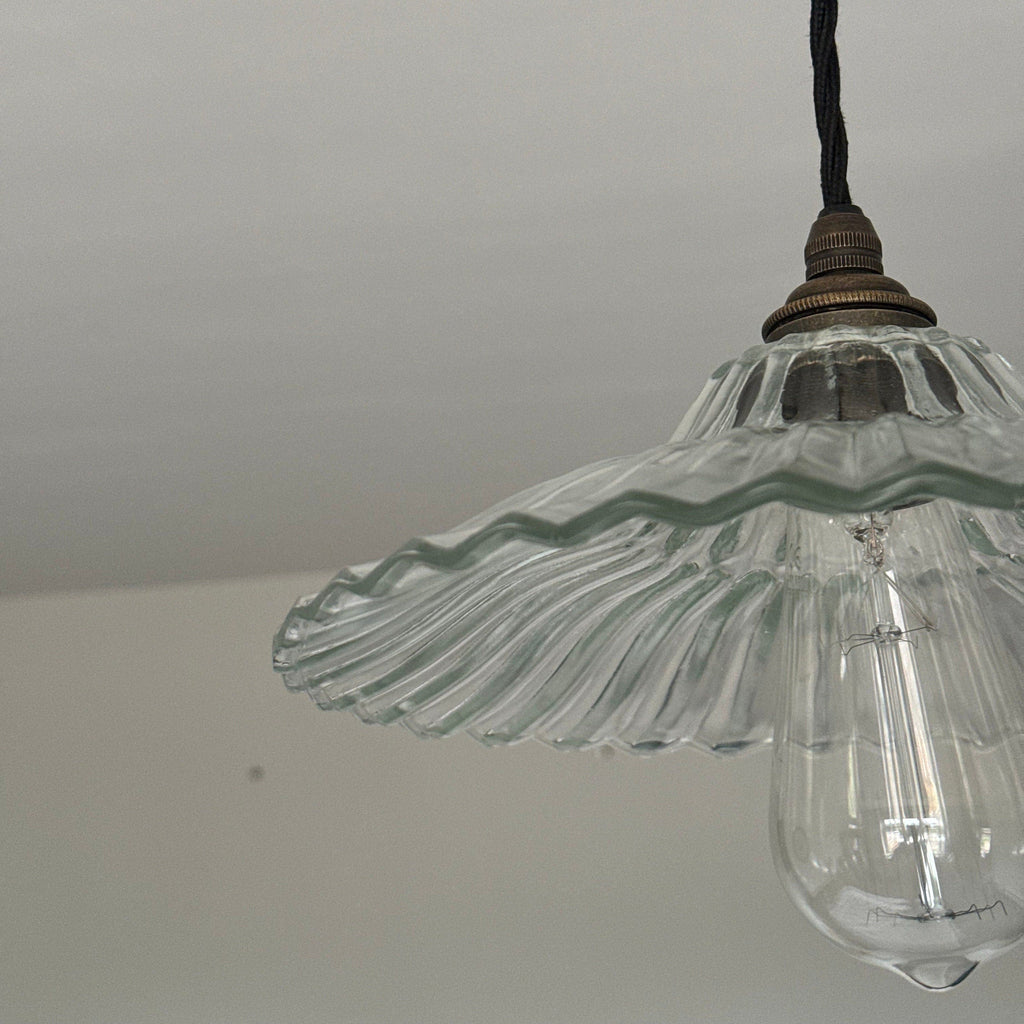 Prismatic Glass Shade Pendant Light