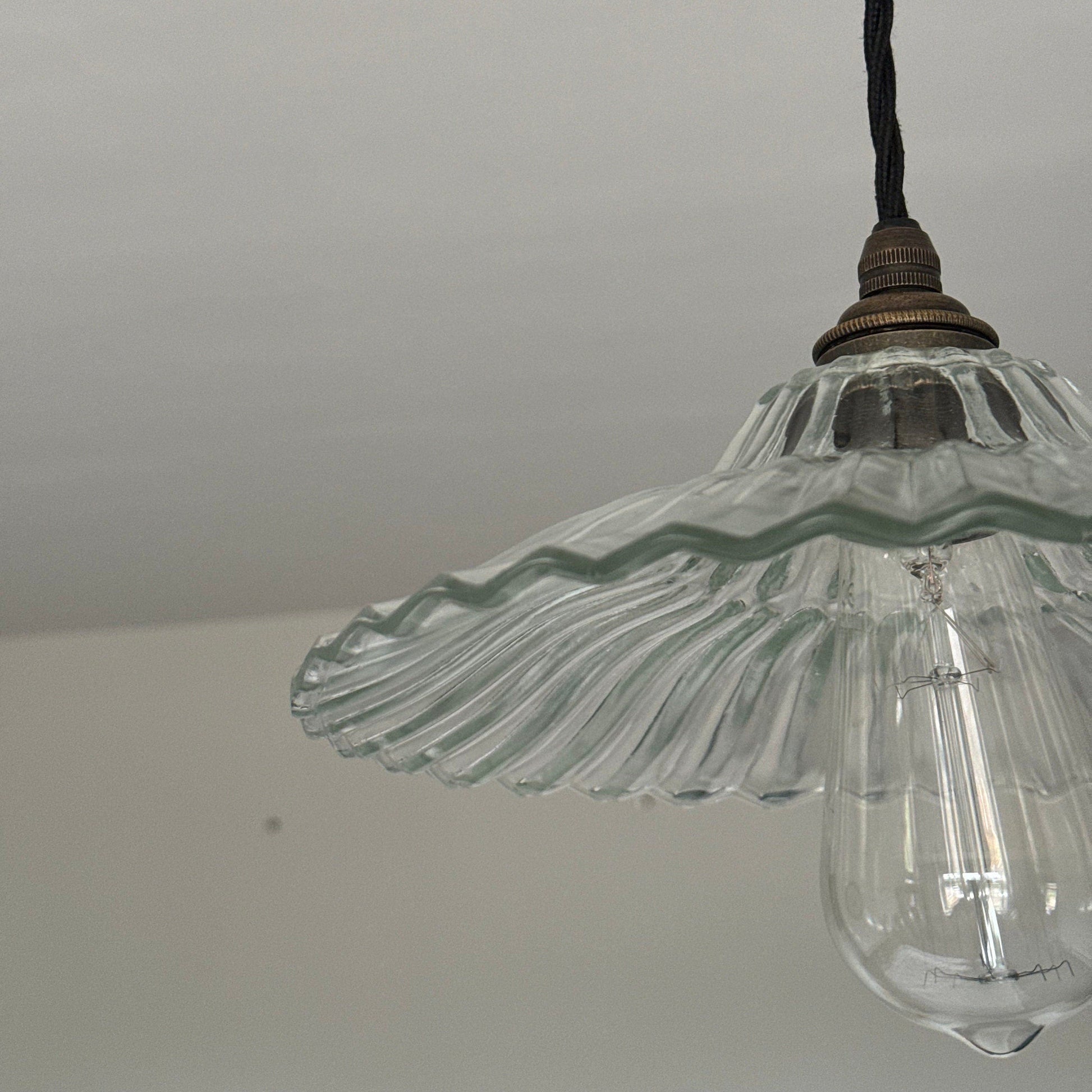 Prismatic Glass Shade Pendant Light