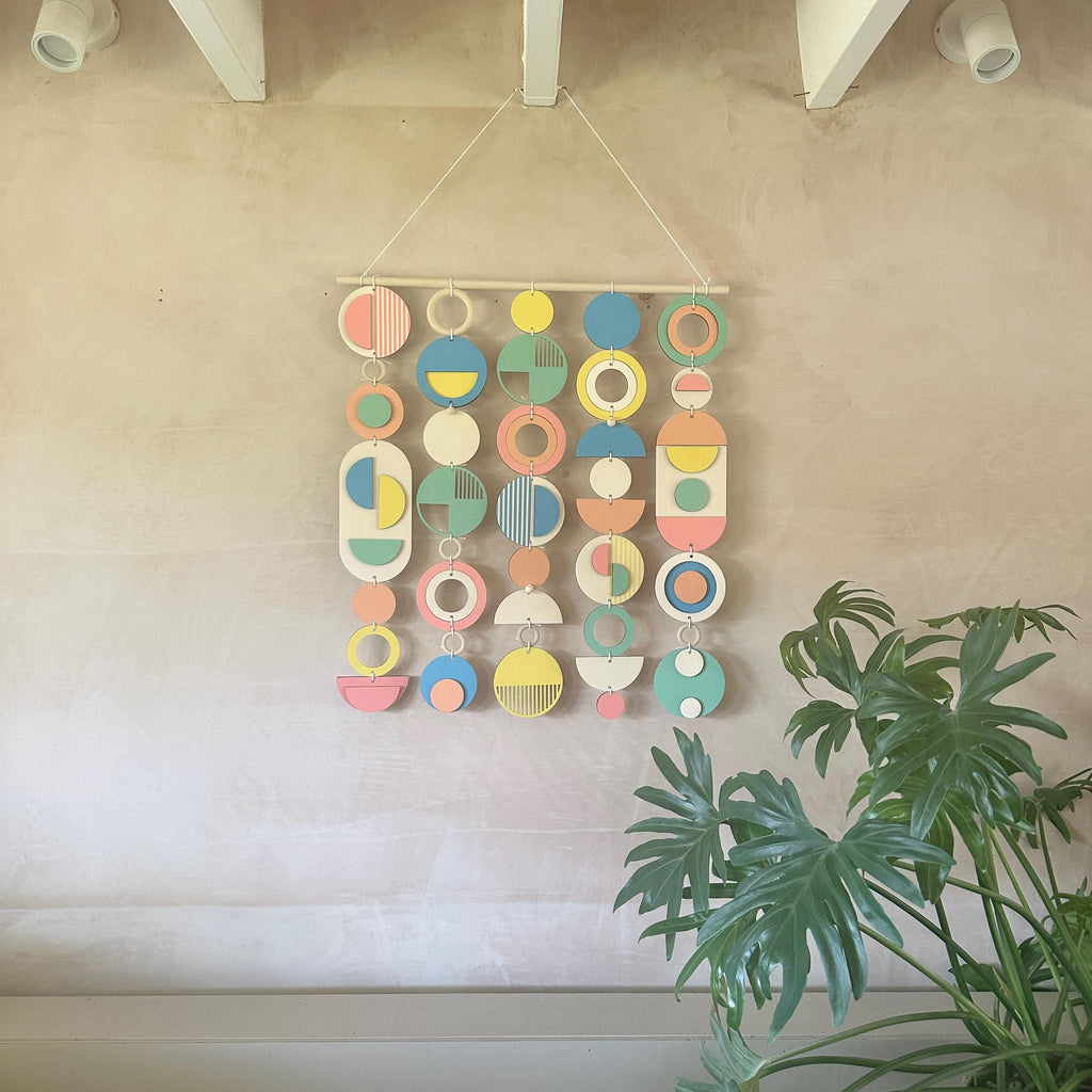 Colourful Geometric Wall Sculpture