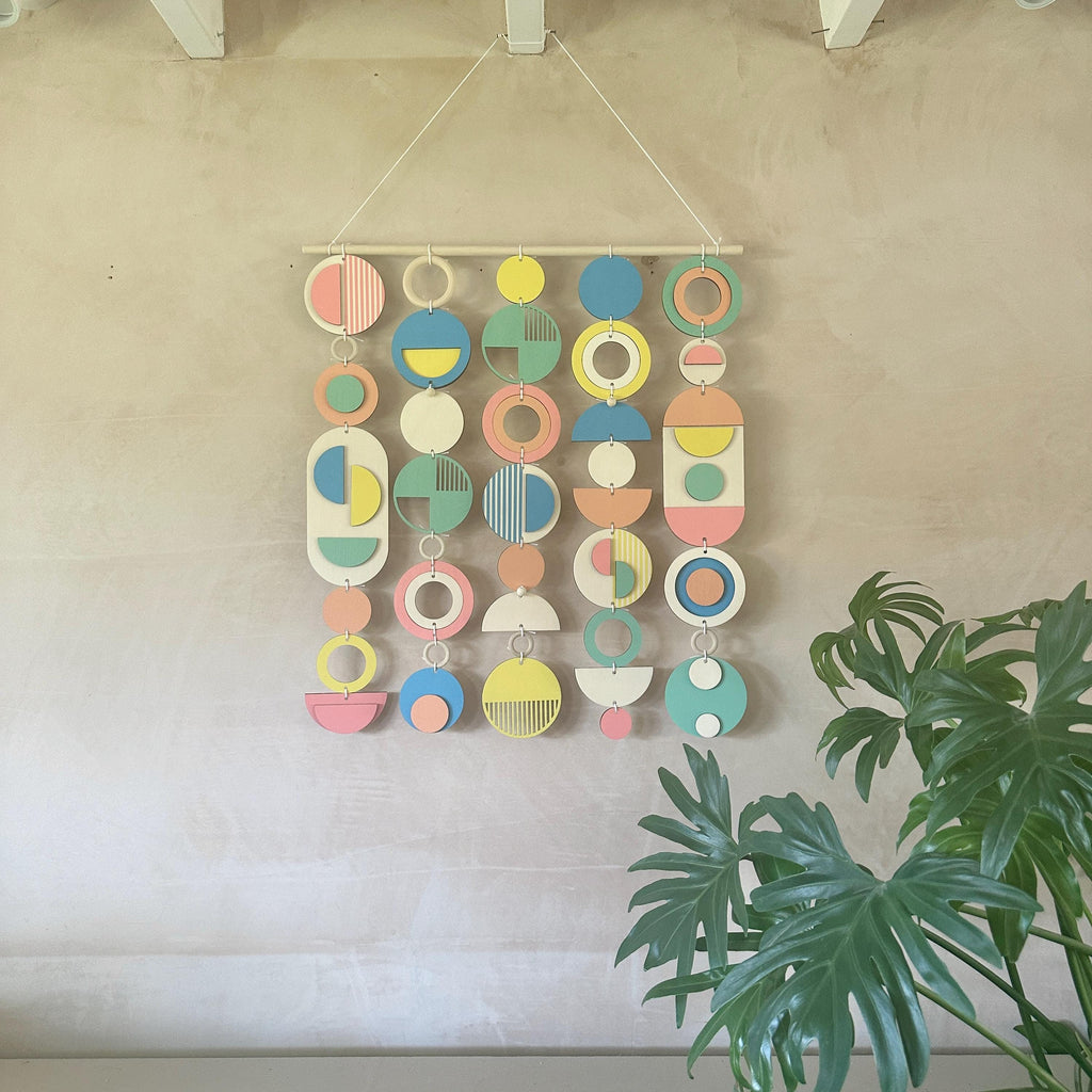 Colourful Geometric Wall Sculpture