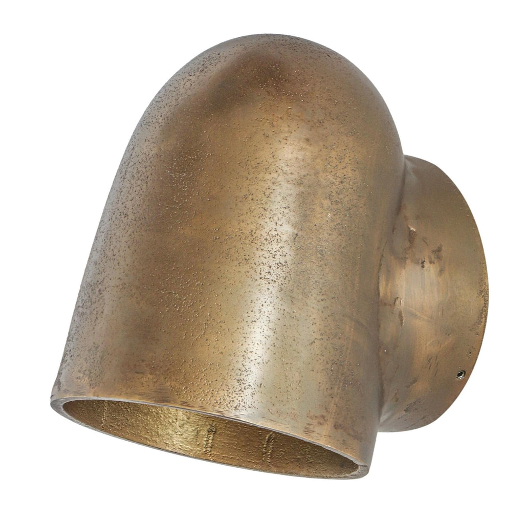 Antique Brass Mast Down Light Wall Sconce