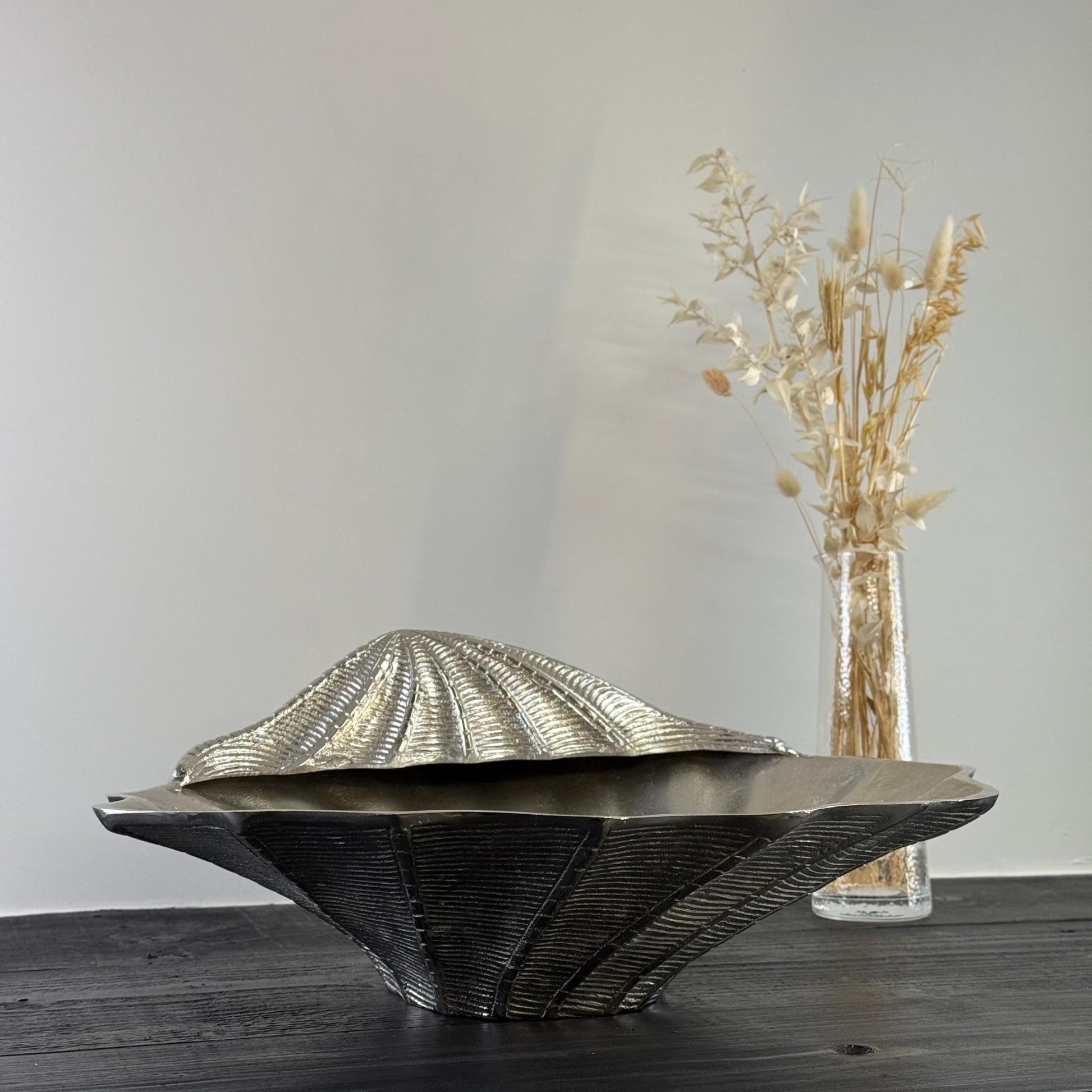 Clamshell Solid Champagne Ice Bucket Wine Cooler