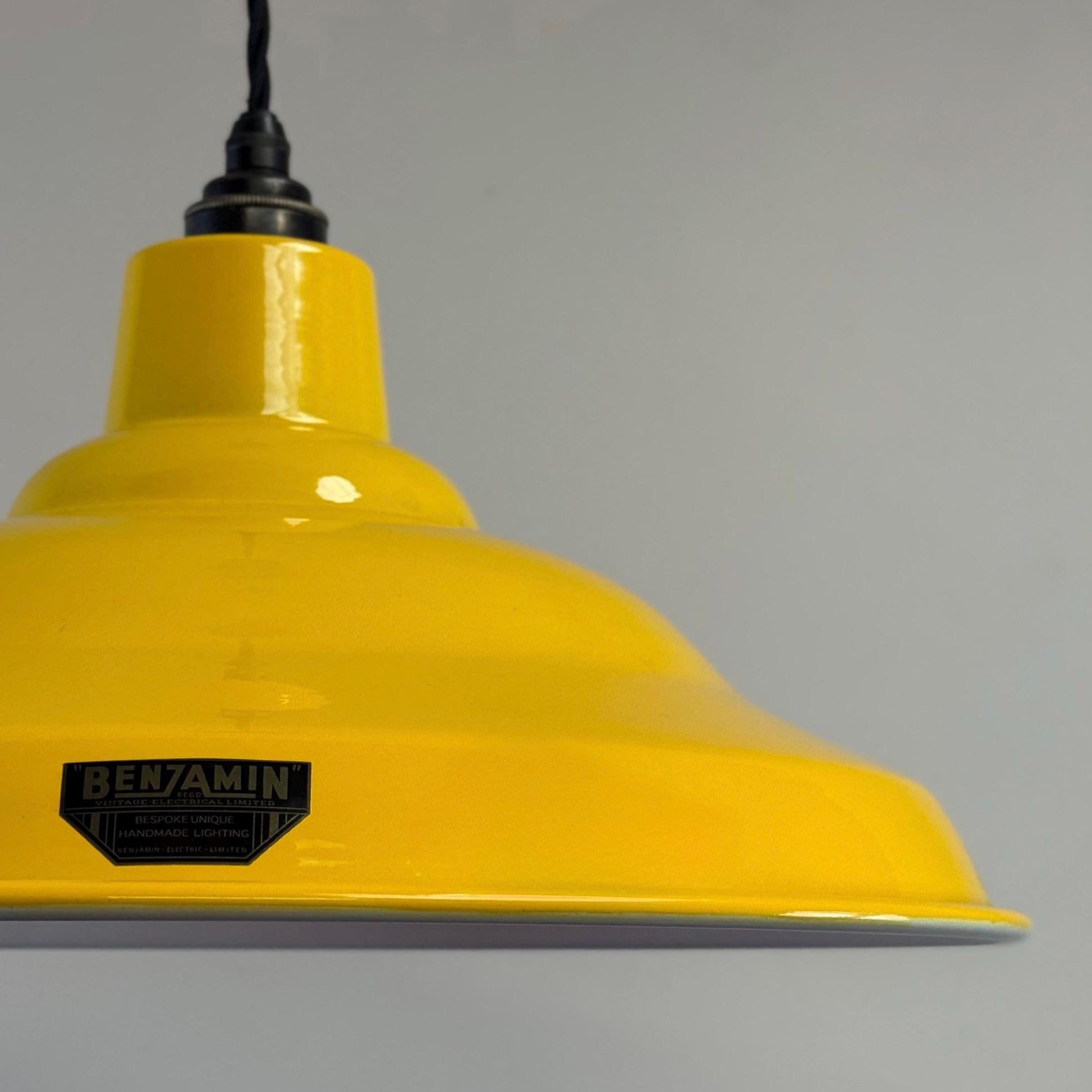 Summer Yellow Pendant Light 16 Inch Factory Second