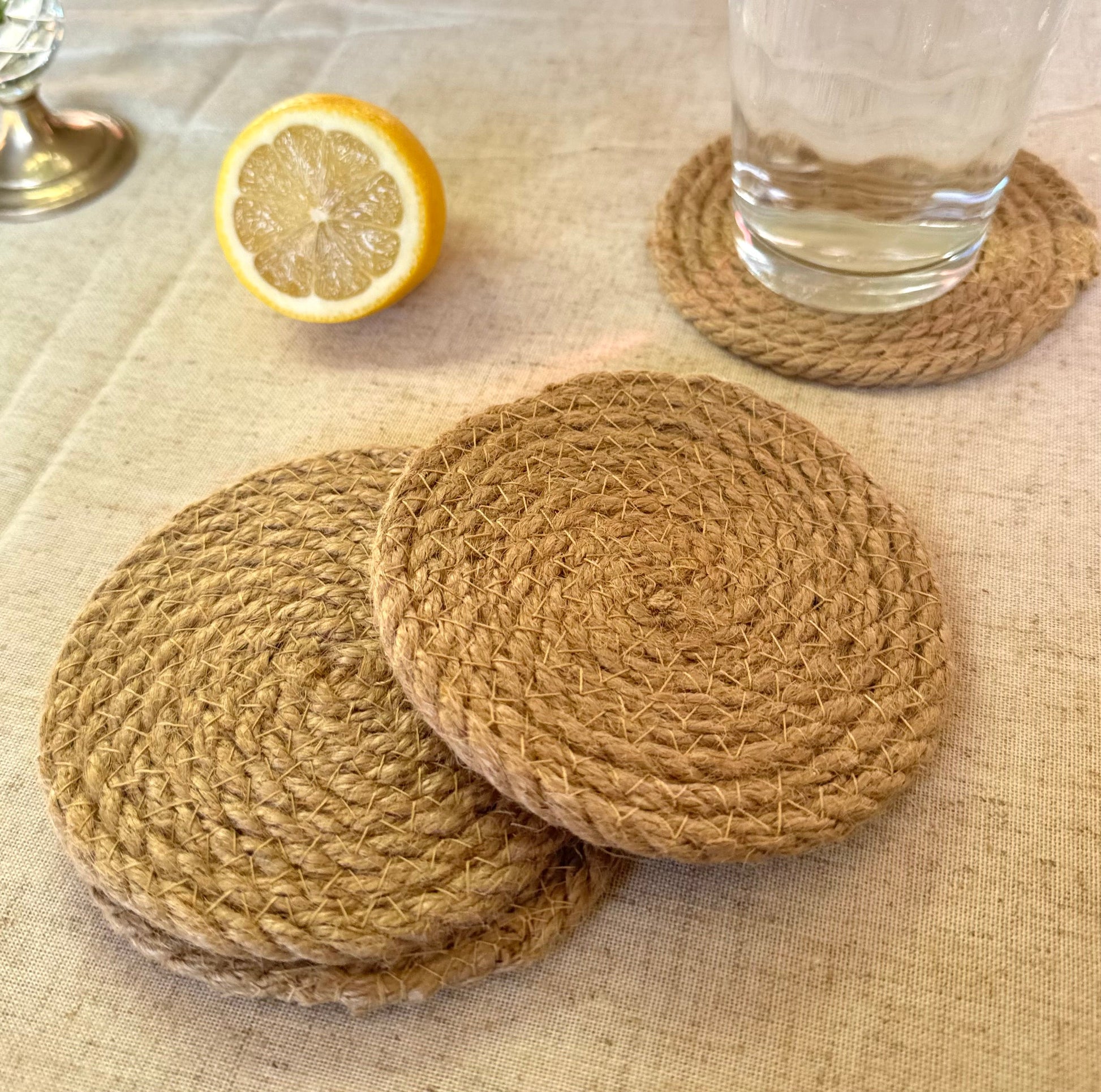 Seagrass Coasters - Neutral  (Set of 4)