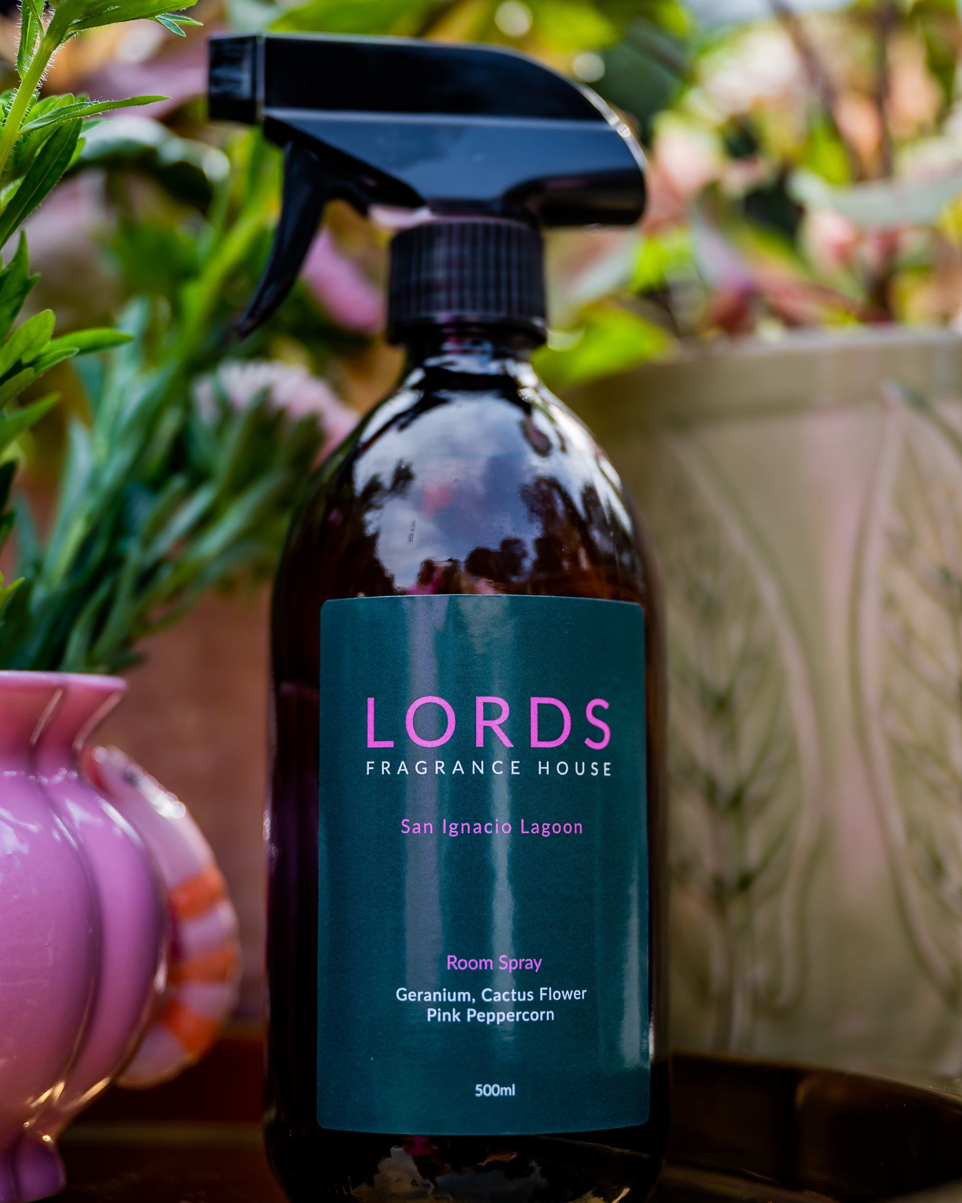 Room and Linen Spray Amber Glass 500ml
