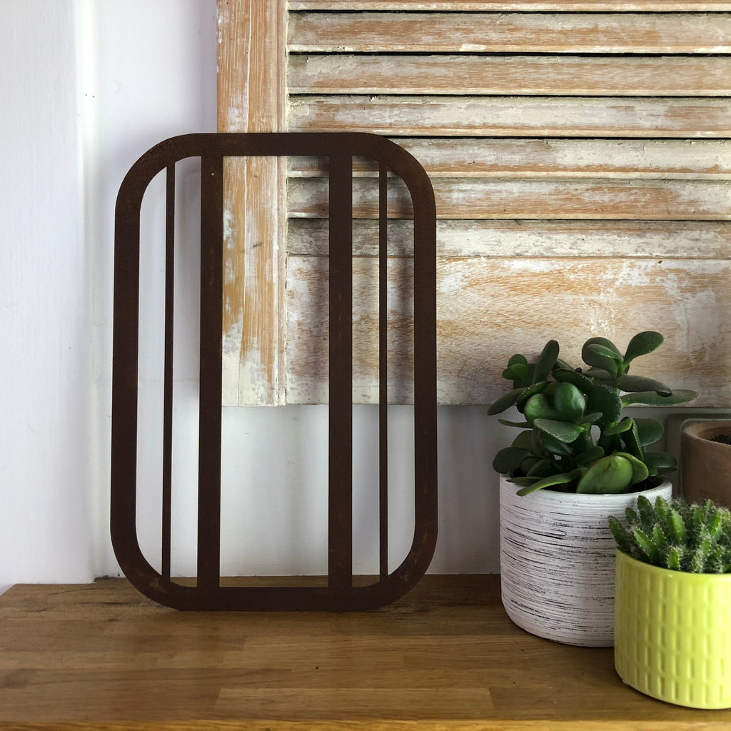 Rusty Metal Art Deco Lettering A-Z 0-9 in 5 inch or 12 inch