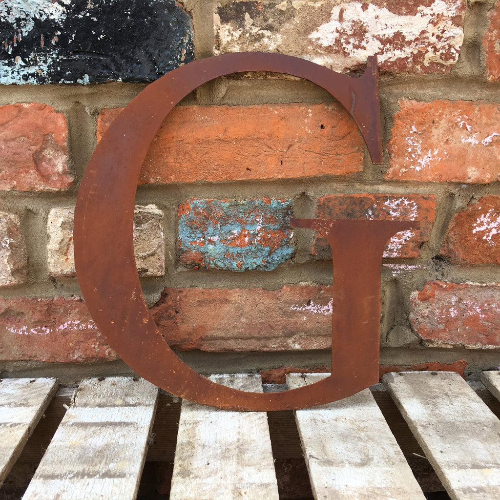 Rustic Metal Letters and Numbers 5 inch and 12 inch for Home and Garden Decor