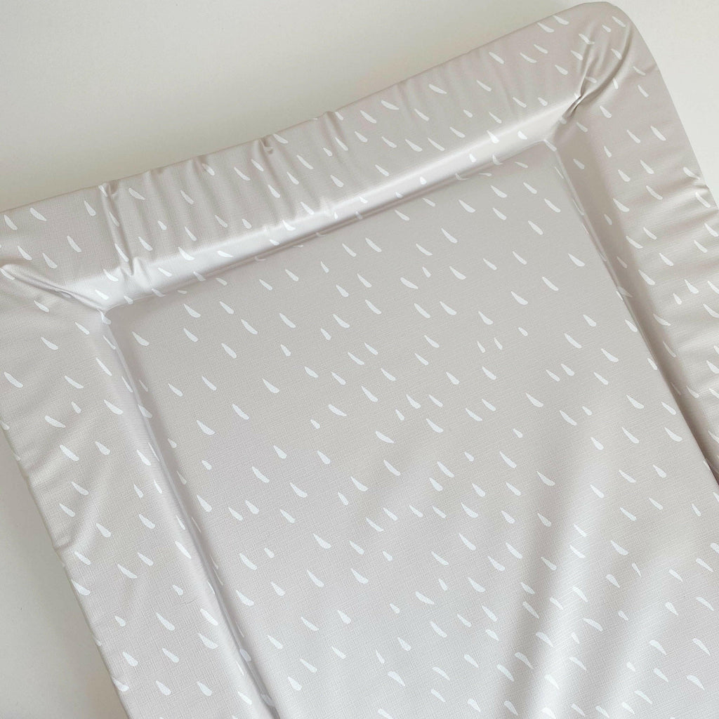 Standard Changing Mat - Greige Dash Neutral Print