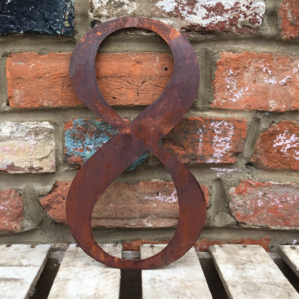 Rustic Metal Letters and Numbers 5 inch and 12 inch for Home and Garden Decor