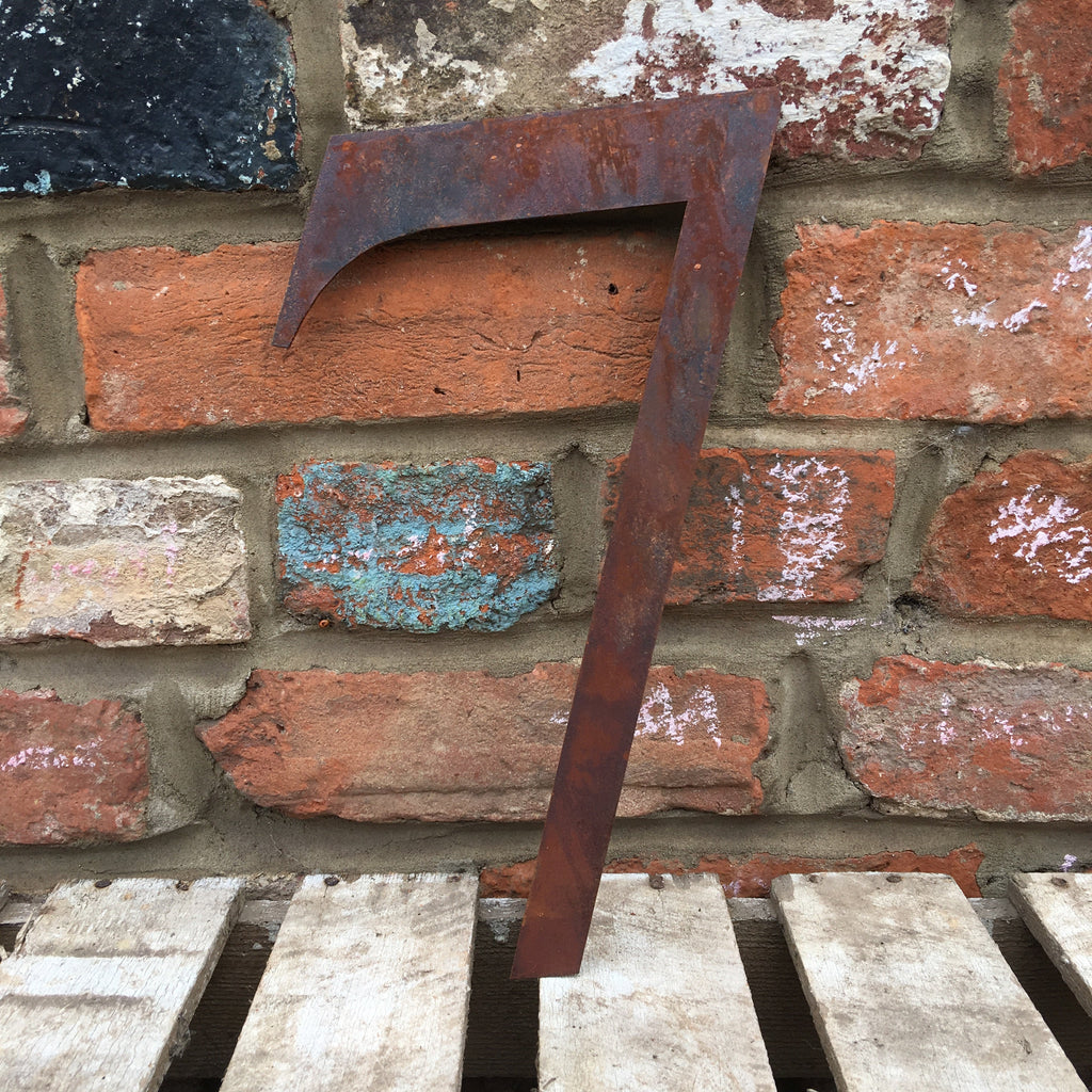 Rustic Metal Letters and Numbers 5 inch and 12 inch for Home and Garden Decor