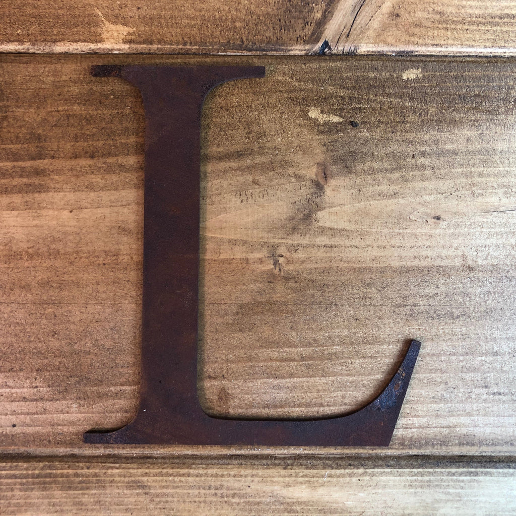 5 Inch Rusty Metal Alphabet Letters and Numbers A-Z 0-9