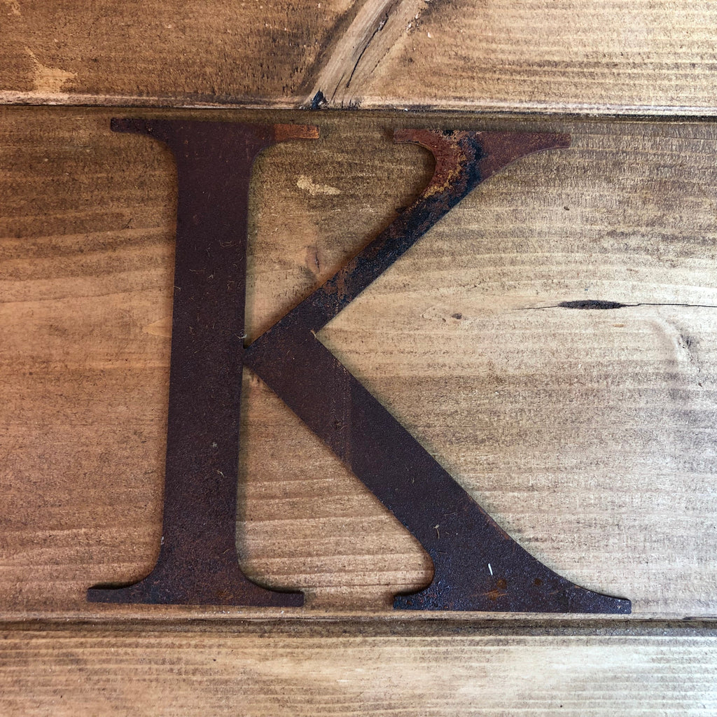 5 Inch Rusty Metal Alphabet Letters and Numbers A-Z 0-9