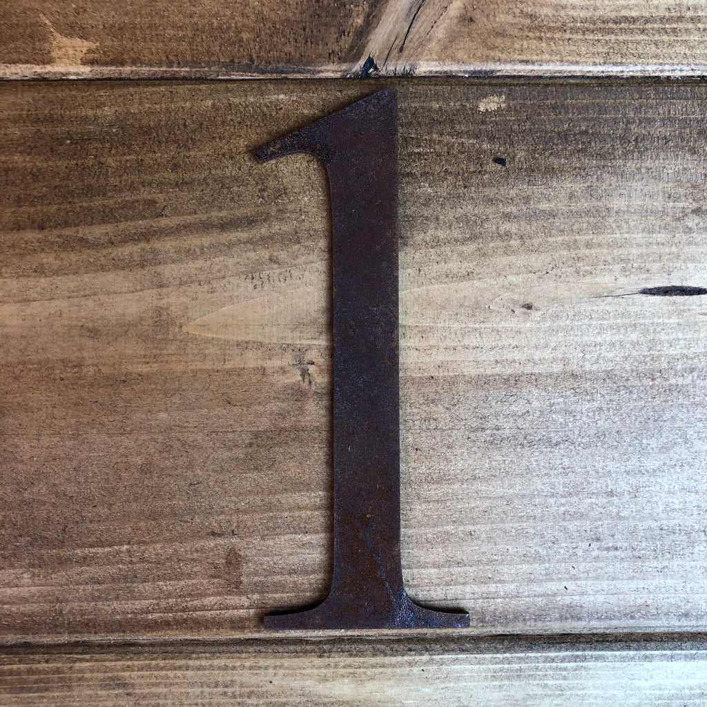 5 Inch Rusty Metal Alphabet Letters and Numbers A-Z 0-9
