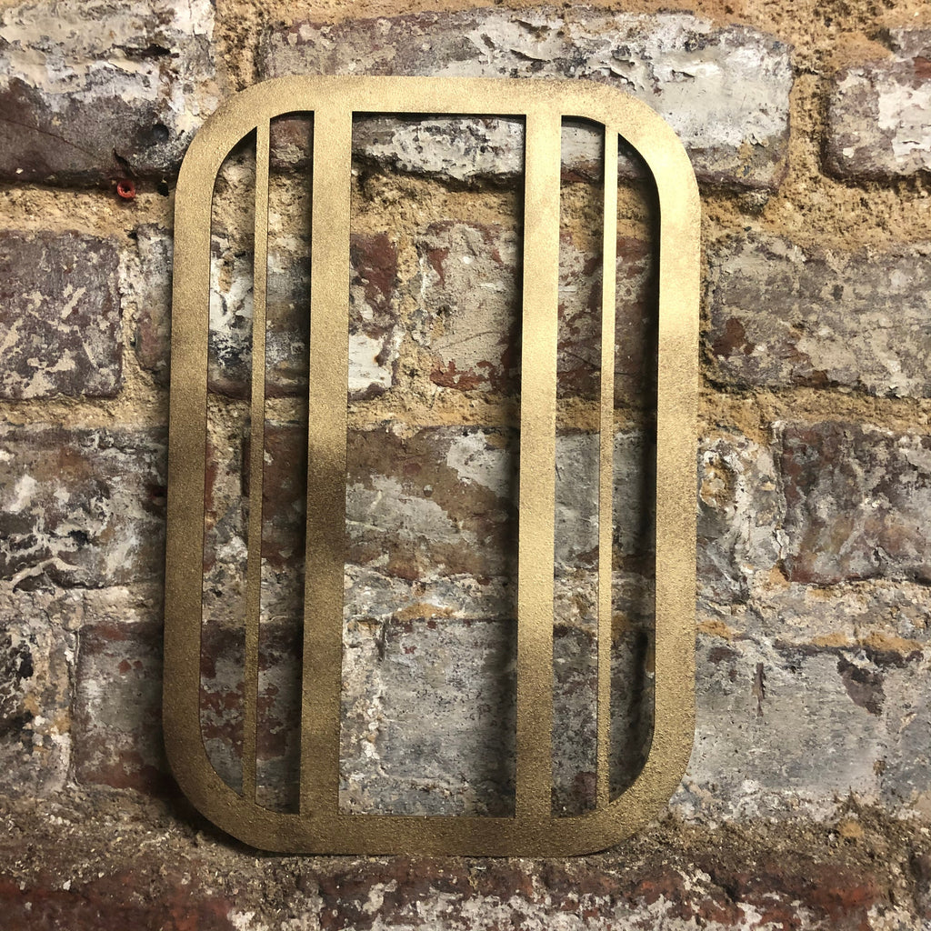 Gold Distressed Art Deco Metal Letters and Numbers 5 inch or 12 inch