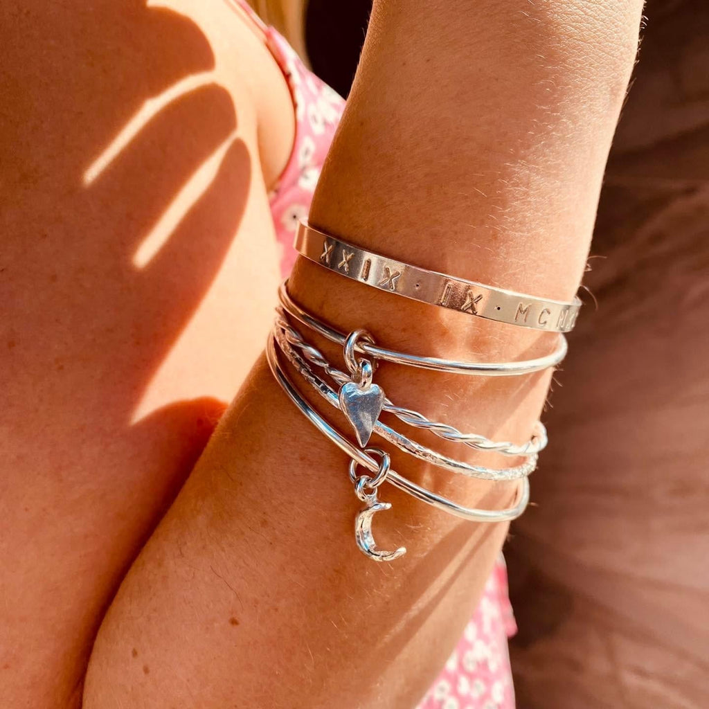 Sterling Silver Twisted Bangles