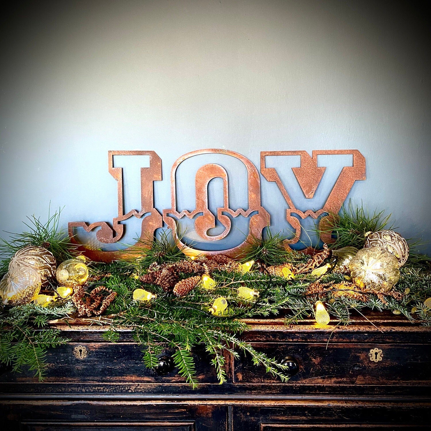 Rusty 12 Inch Carnival Metal Letters A to Z