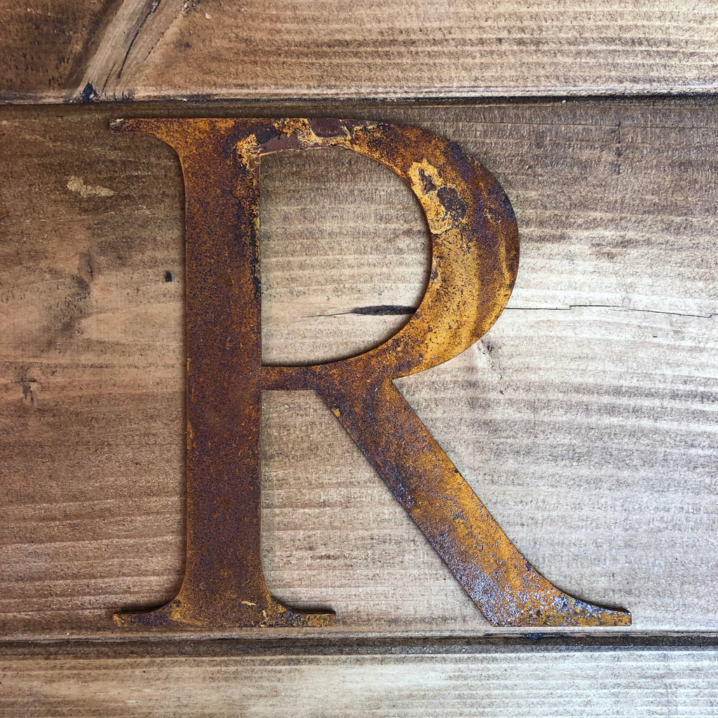 5 Inch Rusty Metal Alphabet Letters and Numbers A-Z 0-9