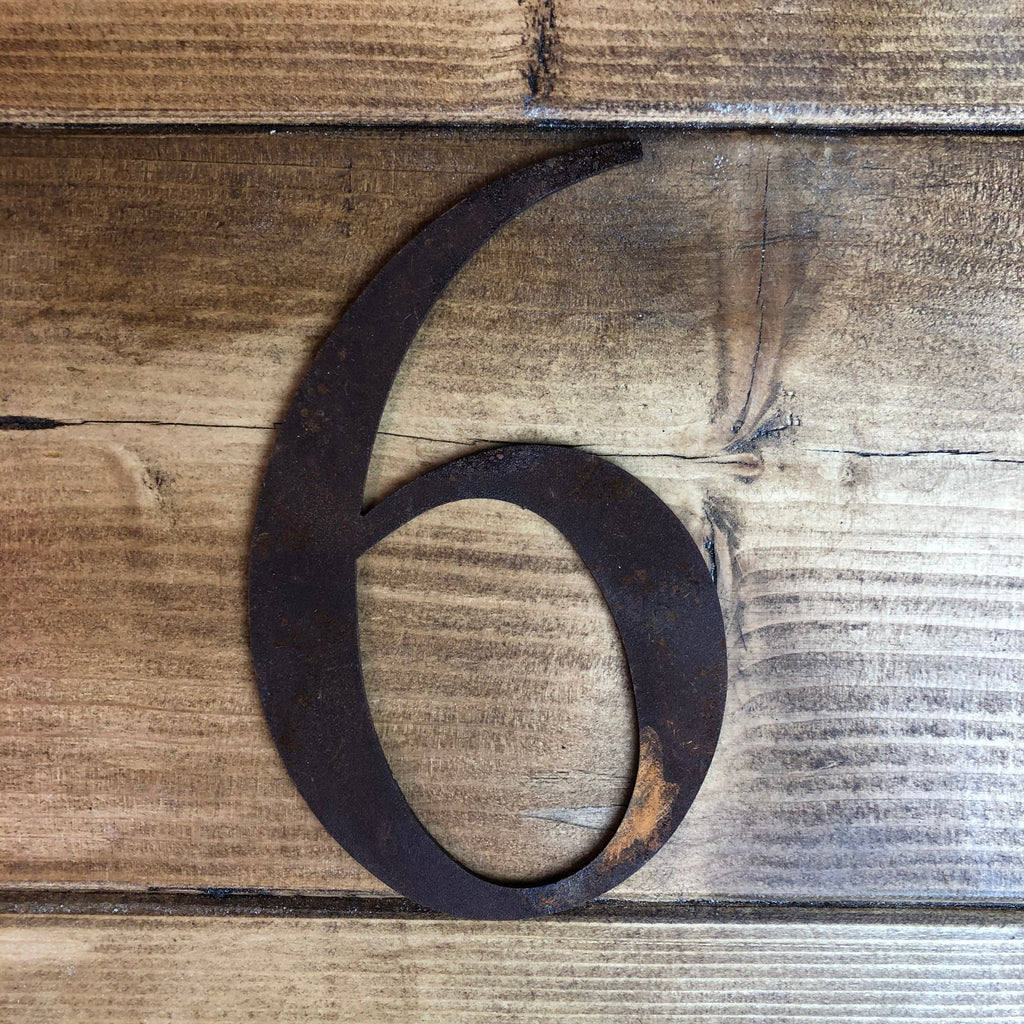 5 Inch Rusty Metal Alphabet Letters and Numbers A-Z 0-9