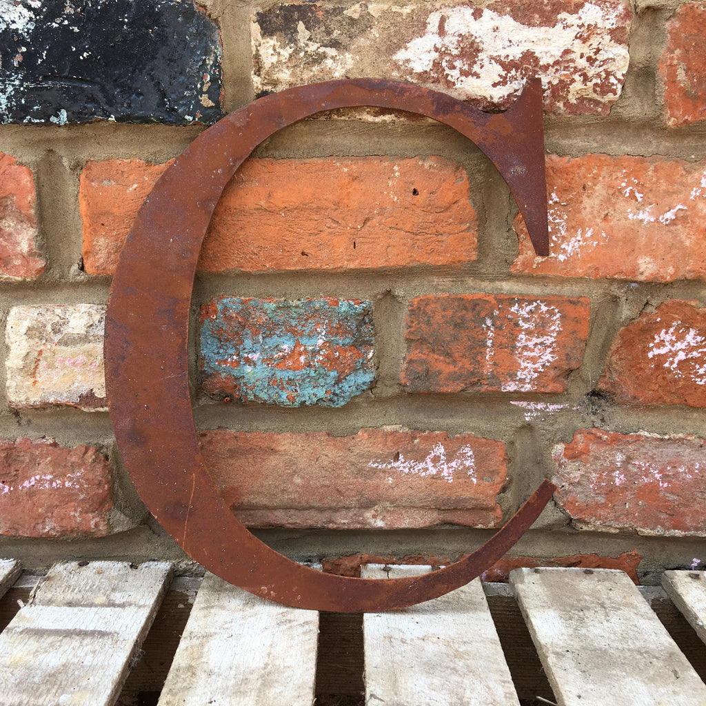 Rustic Metal Letters and Numbers 5 inch and 12 inch for Home and Garden Decor