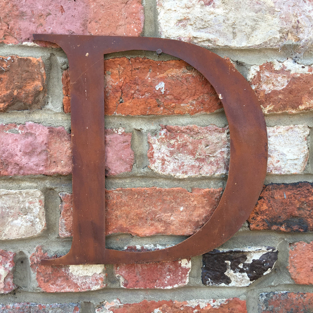 Rustic Metal Letters and Numbers 5 inch and 12 inch for Home and Garden Decor