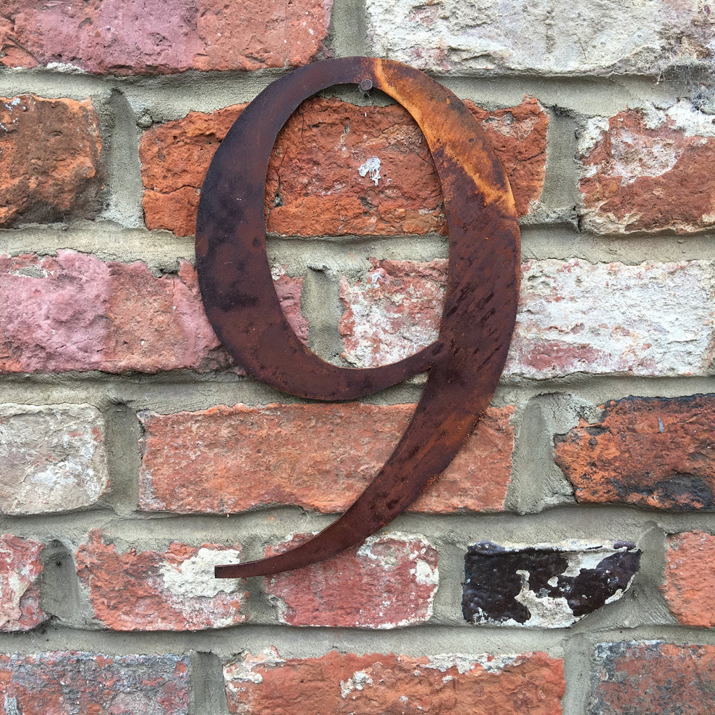 Rustic Metal Letters and Numbers 5 inch and 12 inch for Home and Garden Decor