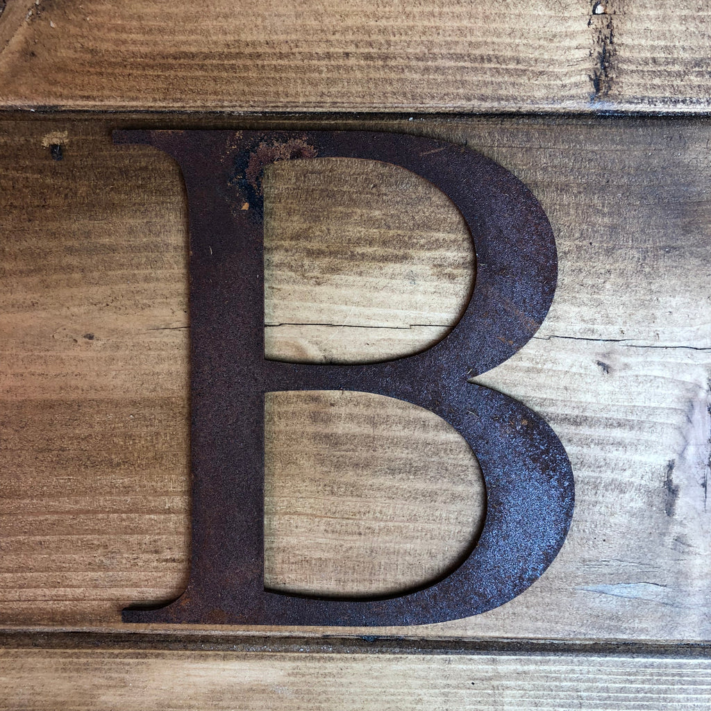 5 Inch Rusty Metal Alphabet Letters and Numbers A-Z 0-9