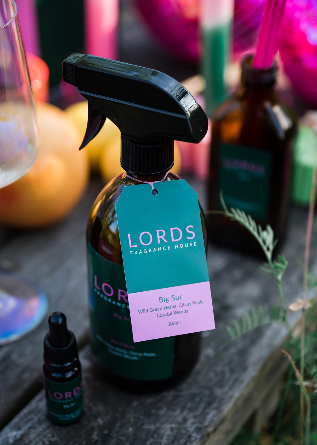 Room and Linen Spray Amber Glass 500ml